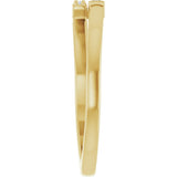 14K Yellow Gold .07 CTW Natural Diamond Stackable Ring