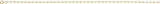 14K Yellow Gold 1.5 mm Figaro 7" Chain