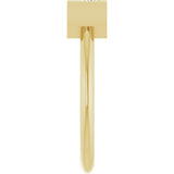 14K Yellow Gold .03 CT Natural Diamond Engravable Heart Ring 