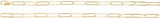 14K Yellow Gold 6.2 mm Paperclip-Style 20" Chain