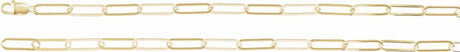 14K Yellow Gold 6.2 mm Paperclip-Style 20" Chain