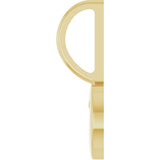 14K Yellow Gold XO Charm/Pendant