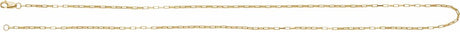 14K Yellow Gold 1.2 mm Elongated Box 20" Chain