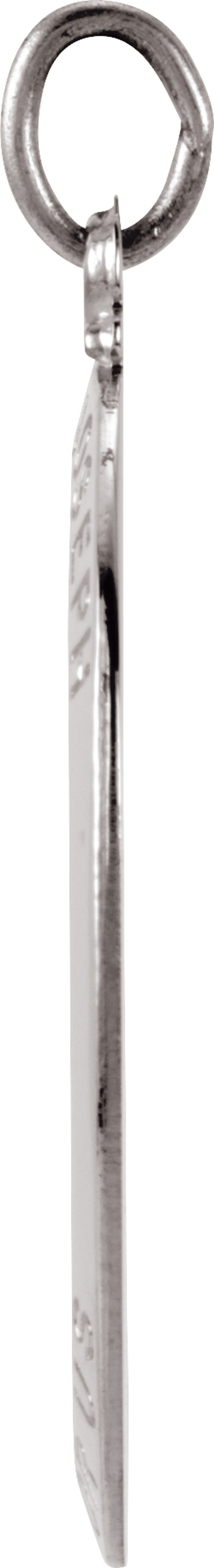 Sterling Silver 23.5x16 mm St. Joseph Medal