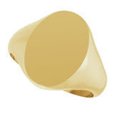 10K Yellow Gold Oval Signet Ring
