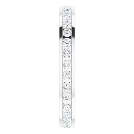 10K White Gold 5/8 CTW Lab-Grown Diamond Eternity Band