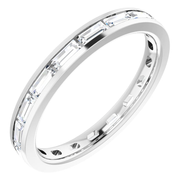 14K White Gold 5/8 CTW Lab-Grown Diamond Eternity Band Size 5