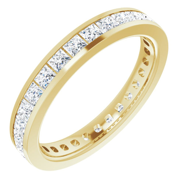 14K Yellow Gold 1 1/2 CTW Lab-Grown Diamond Eternity Band