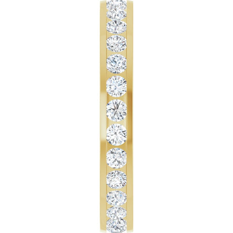 14K Yellow Gold 7/8 CTW Lab-Grown Diamond  Eternity Band Size 6
