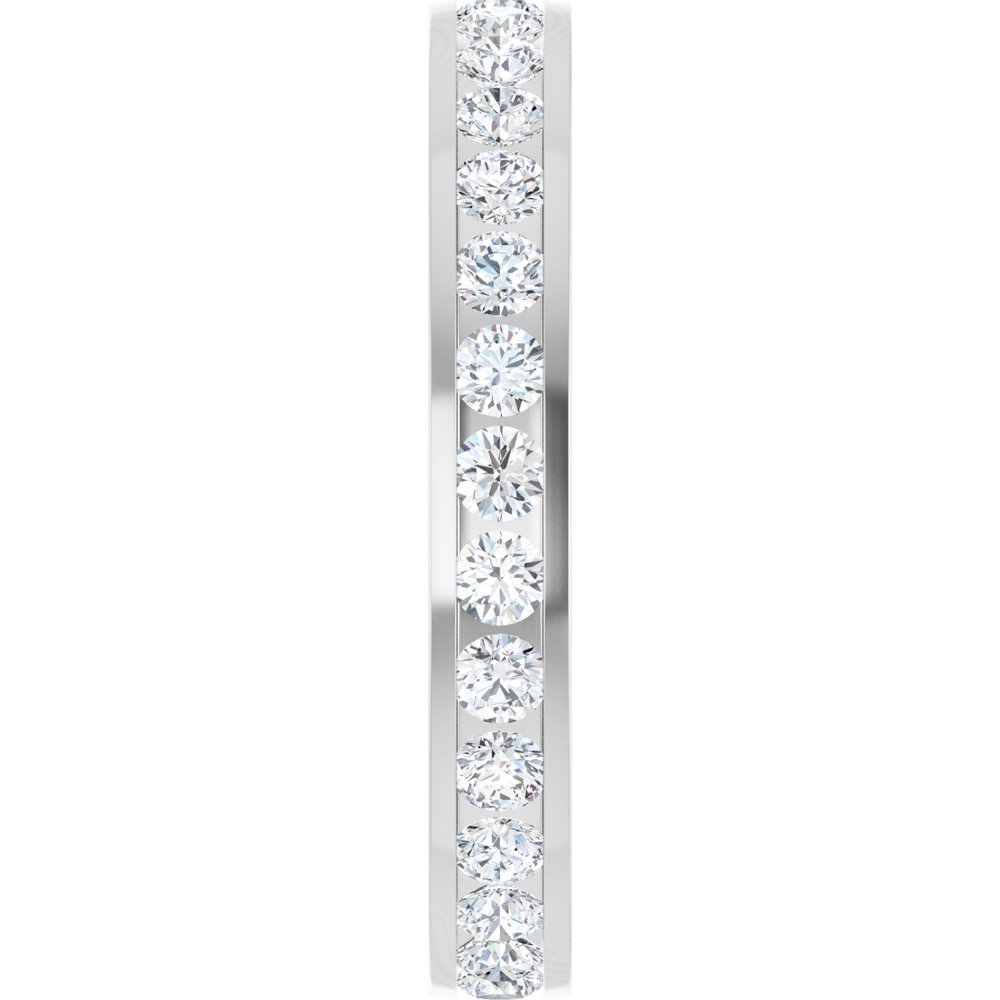 14K White Gold 3/4 CTW Natural Diamond Eternity Band Size 7