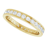 14K Yellow Gold 7/8 CTW Lab-Grown Diamond  Eternity Band Size 6