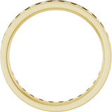 14K Yellow Gold 7/8 CTW Lab-Grown Diamond  Eternity Band Size 6