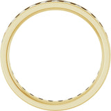 14K Yellow 7/8 CTW Lab-Grown Diamond  Eternity Band Size 6