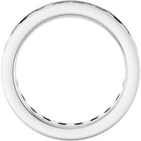14K White 2 1/5 CTW Lab-Grown Diamond  Eternity Band Size 7