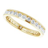 10K Yellow Gold 9/10 CTW Lab-Grown Diamond Eternity Band