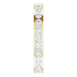 10K Yellow Gold 9/10 CTW Lab-Grown Diamond Eternity Band