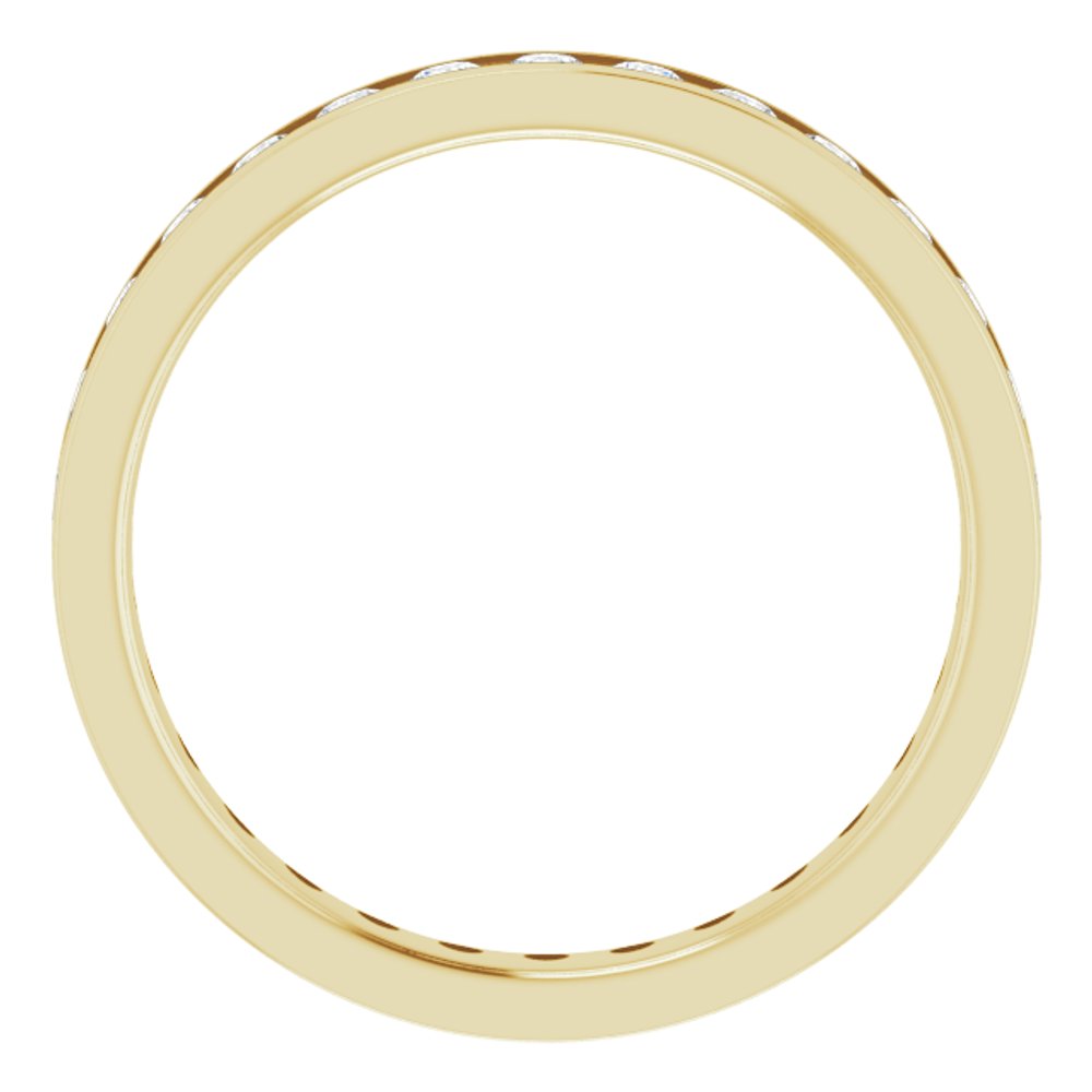 10K Yellow Gold 9/10 CTW Lab-Grown Diamond Eternity Band