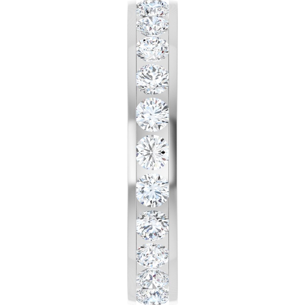 14K White Gold 1 3/8 CTW Lab-Grown Diamond  Eternity Band Size 6