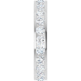 14K White Gold 1 3/8 CTW Lab-Grown Diamond  Eternity Band Size 6