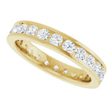14K Yellow Gold 1 3/8 CTW Lab-Grown Diamond  Eternity Band Size 6.5