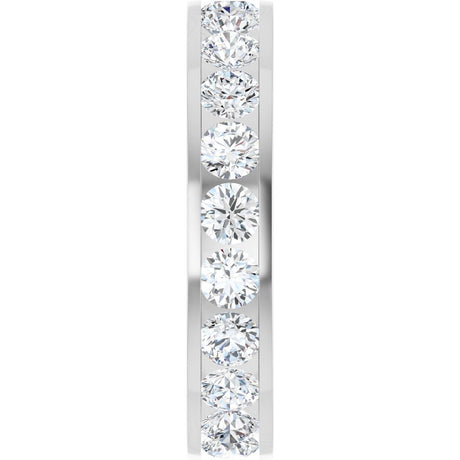 14K White Gold 2 1/5 CTW Lab-Grown Diamond  Eternity Band Size 7