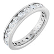 14K White 1 3/8 CTW Lab-Grown Diamond  Eternity Band Size 6