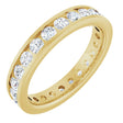 14K Yellow Gold 1 3/8 CTW Lab-Grown Diamond  Eternity Band Size 6.5