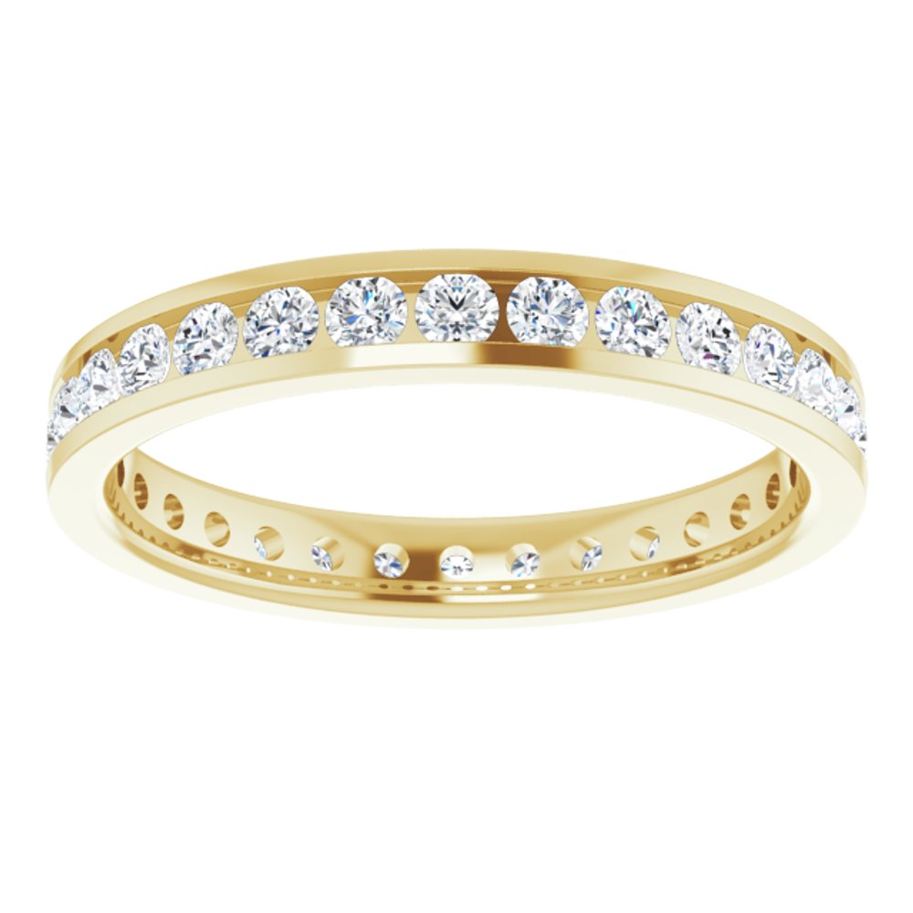 10K Yellow Gold 9/10 CTW Lab-Grown Diamond Eternity Band