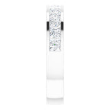 14K White Gold 3/8 CTW Natural Diamond Anniversary Band