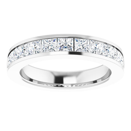 14K White Gold 3/8 CTW Natural Diamond Anniversary Band