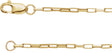 14K Yellow Gold-Filled 1.2 mm Elongated Box 7" Chain