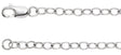 14K White Gold 2.5 mm Cable 7" Chain 