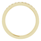 14K Yellow Gold 1/2 CTW Lab-Grown Diamond Anniversary Band