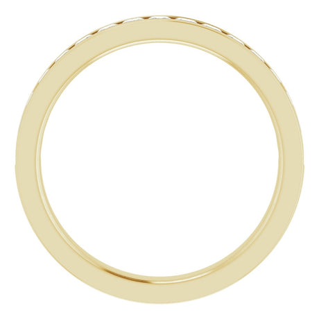 14K Yellow Gold 1/2 CTW Lab-Grown Diamond Anniversary Band