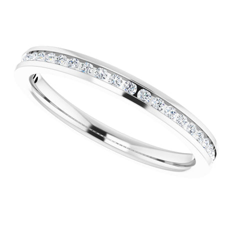 14K White Gold 1/5 CTW Lab-Grown Diamond Anniversary Band