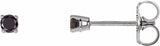 14K White 1/5 CTW Natural Black Diamond Earrings