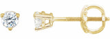 14K Yellow Gold 1/5 CTW Natural Diamond Earrings