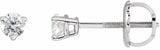 14K White Gold .06 CTW Natural Diamond Earrings