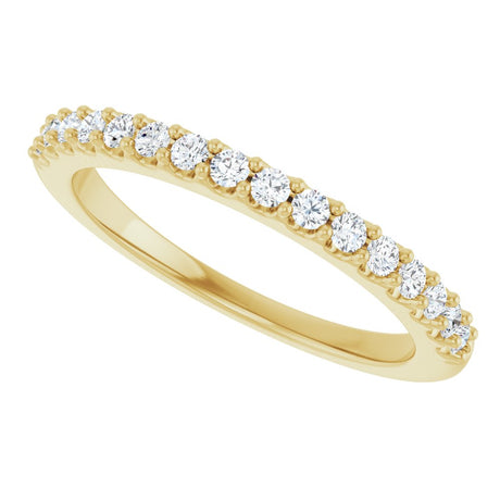 14K Yellow 1/4 CTW Natural Diamond Anniversary Band