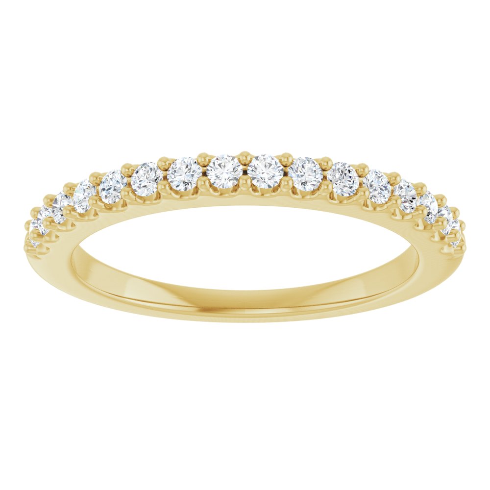 14K Yellow 1/4 CTW Natural Diamond Anniversary Band