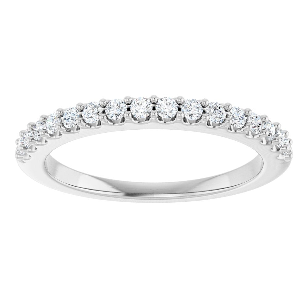 Platinum 1/4 CTW Natural Diamond Anniversary Band