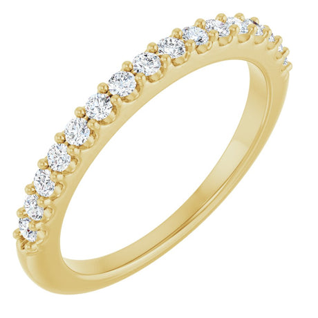 14K Yellow 1/4 CTW Natural Diamond Anniversary Band