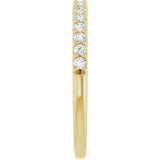 14K Yellow 1/4 CTW Natural Diamond Anniversary Band