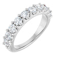 14K White 1 1/5 CTW Natural Diamond Anniversary Band