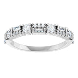 14K White Gold 3/8 CTW Lab-Grown Diamond Anniversary Band