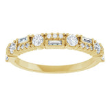 14K Yellow Gold 3/8 CTW Lab-Grown Diamond Anniversary Band