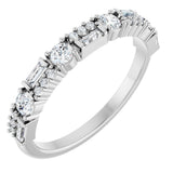 14K White Gold 3/8 CTW Lab-Grown Diamond Anniversary Band