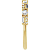14K Yellow Gold 3/8 CTW Lab-Grown Diamond Anniversary Band