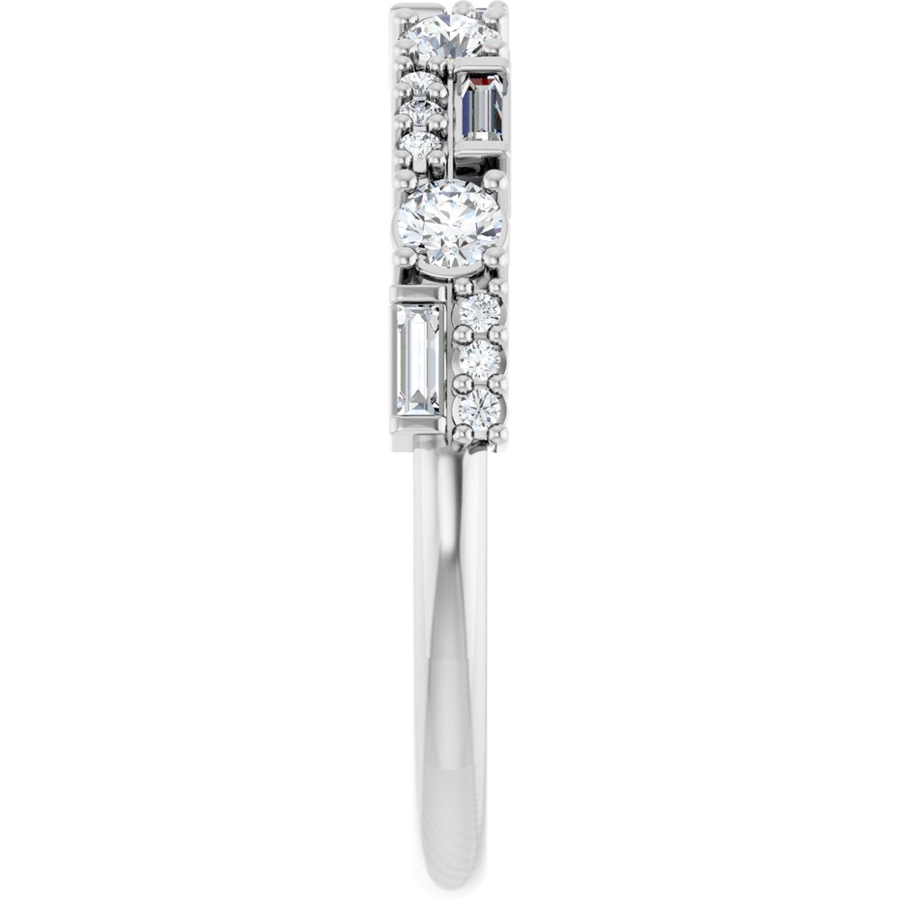 14K White Gold 3/8 CTW Lab-Grown Diamond Anniversary Band