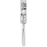 14K White Gold 3/8 CTW Lab-Grown Diamond Anniversary Band